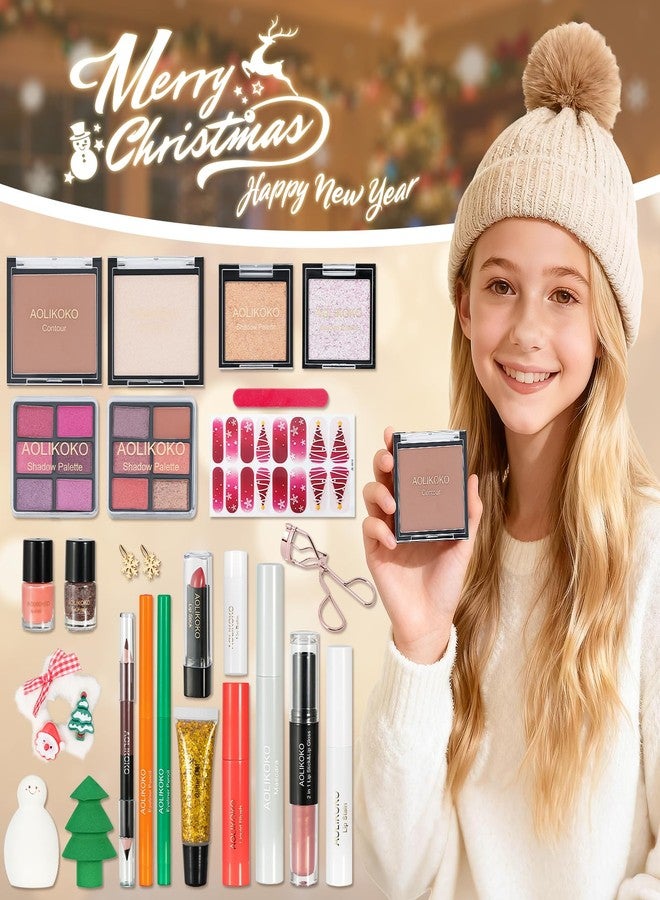 AOLIKOKO Makeup Advent Calendar 2025, 24 Days Christmas Gift Set For Women Girls &Teens, Surprises Christmas Calendar Countdown Gift for Women,Countdown Calendar Full Makeup Kit Cosmetic Gift - Image 5